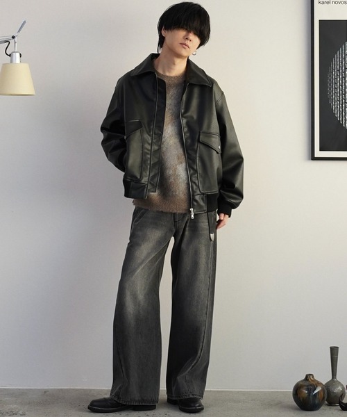 DETACHABLE BOA ARTIFICIAL GRAIN FLIGHT BLOUSON（ブルゾン