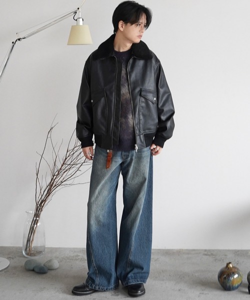 DETACHABLE BOA ARTIFICIAL GRAIN FLIGHT BLOUSON（ブルゾン）｜WYM