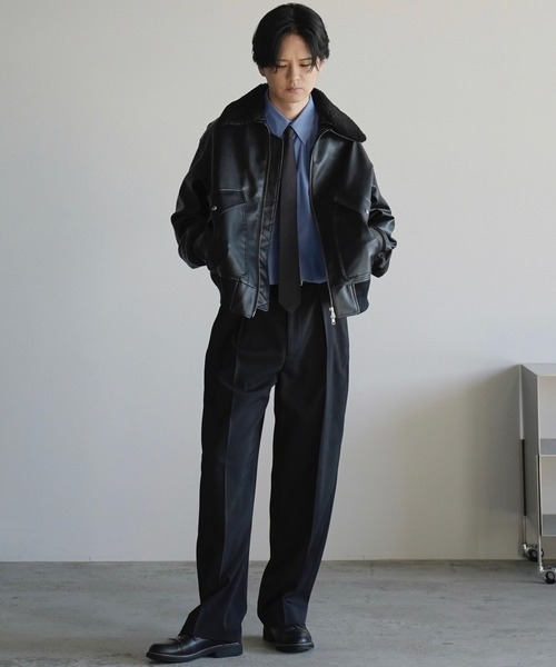 DETACHABLE BOA ARTIFICIAL GRAIN FLIGHT BLOUSON（ブルゾン）｜WYM