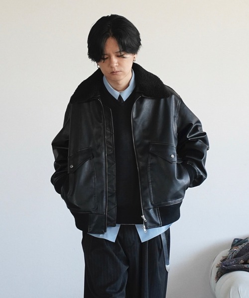 ジャケット・アウター DETACHABLE BOA ARTIFICIAL GRAIN FLIGHT WYM LIDNM ブルゾン アウター DETACHABLE BOA ARTIFICIAL GRAIN FLIGHT