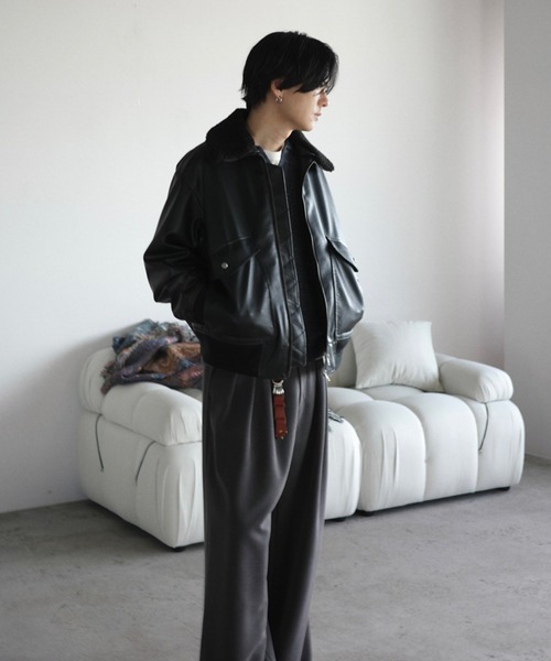 DETACHABLE BOA ARTIFICIAL GRAIN FLIGHT BLOUSON（ブルゾン）｜WYM