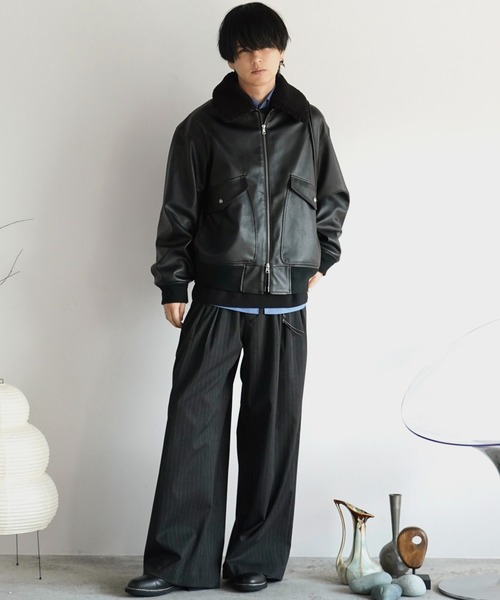 ジャケット・アウター BOA ARTIFICIAL GRAIN FLIGHT BLOUSON DETACHABLE BOA ARTIFICIAL GRAIN FLIGHT BLOUSON（ブルゾン