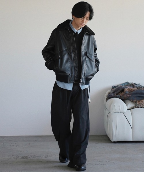 DETACHABLE BOA ARTIFICIAL GRAIN FLIGHT BLOUSON（ブルゾン）｜WYM