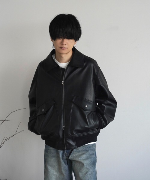 DETACHABLE BOA ARTIFICIAL GRAIN FLIGHT BLOUSON（ブルゾン