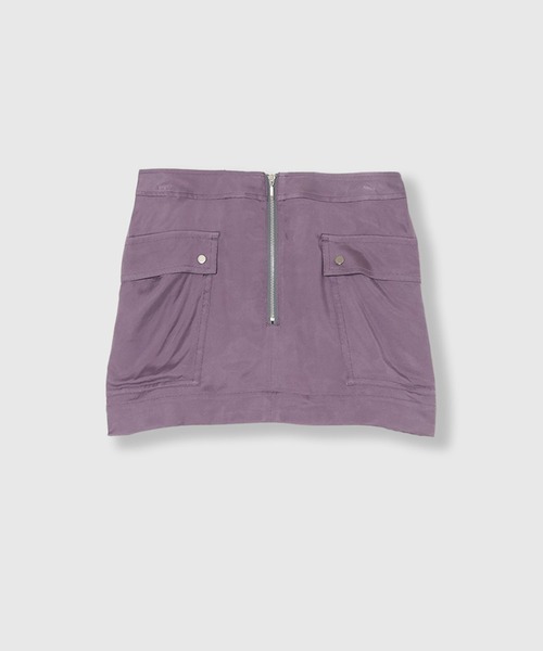 THINGS THAT MATTER（シングス ザット マター）の「FIBRIL SATIN PANTS WITH SKIRT / フィブリルサテンパンツウィズスカート（その他パンツ・レディース・パープル/グレー/チャコールグレー・1/2）」の20枚目の写真