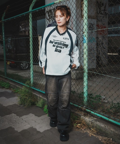 improves（インプローブス）の「ナイロン Vネック プルオーバー（Tシャツ/カットソー・メンズ・ブラック/ホワイト/ネイビー・LARGE/MEDIUM）」の11枚目の写真