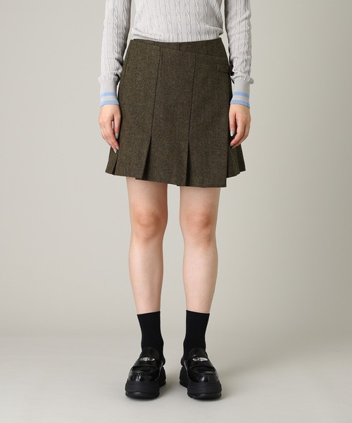 forget-me-nots(フォーゲットミーノッツ)の「forget-me-nots Wool Mini Skirt FMN-25AW-SK-001(スカート・レディース・ブラウン/チャコールグレー・SMALL/MEDIUM)」の2枚目の写真