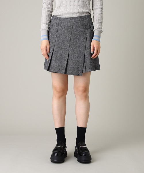 forget-me-nots(フォーゲットミーノッツ)の「forget-me-nots Wool Mini Skirt FMN-25AW-SK-001(スカート・レディース・ブラウン/チャコールグレー・SMALL/MEDIUM)」の1枚目の写真