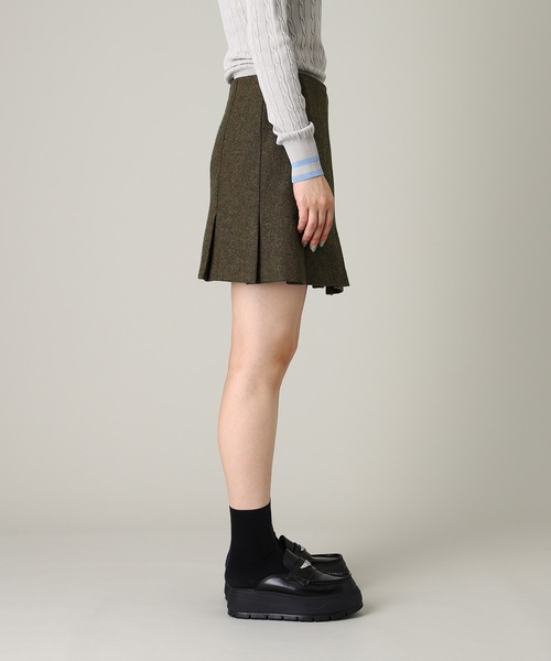 forget-me-nots(フォーゲットミーノッツ)の「forget-me-nots Wool Mini Skirt FMN-25AW-SK-001(スカート・レディース・ブラウン/チャコールグレー・SMALL/MEDIUM)」の5枚目の写真