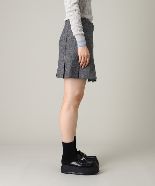 forget-me-nots(フォーゲットミーノッツ)の「forget-me-nots Wool Mini Skirt FMN-25AW-SK-001(スカート・レディース・ブラウン/チャコールグレー・SMALL/MEDIUM)」の3枚目の写真