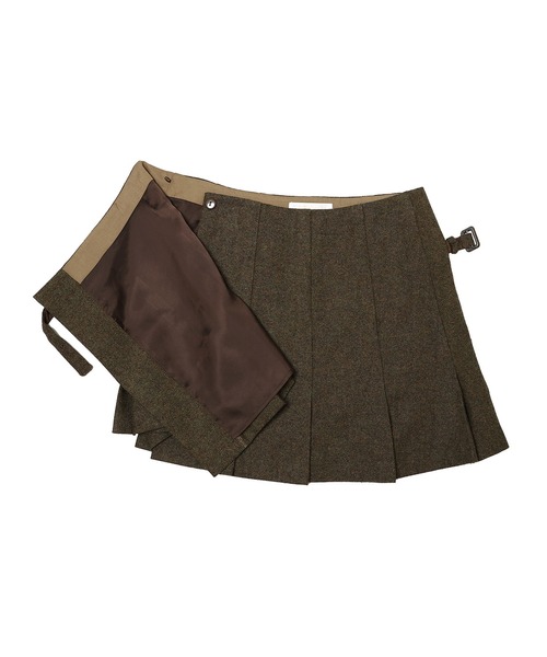 forget-me-nots(フォーゲットミーノッツ)の「forget-me-nots Wool Mini Skirt FMN-25AW-SK-001(スカート・レディース・ブラウン/チャコールグレー・SMALL/MEDIUM)」の10枚目の写真