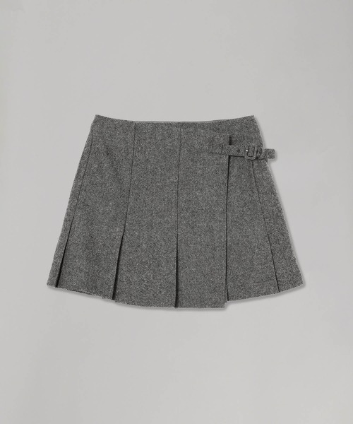 forget-me-nots(フォーゲットミーノッツ)の「forget-me-nots Wool Mini Skirt FMN-25AW-SK-001(スカート・レディース・ブラウン/チャコールグレー・SMALL/MEDIUM)」の7枚目の写真
