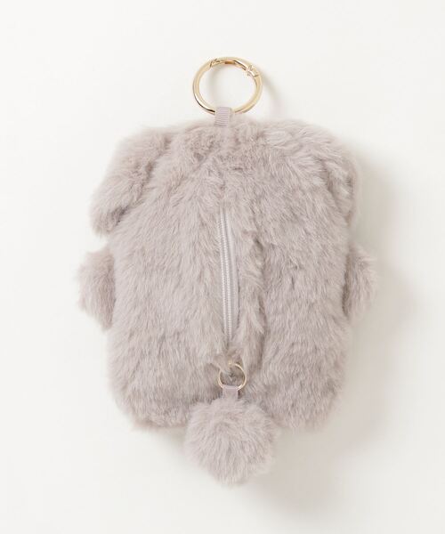 AS KNOW AS plus（アズノゥアズプラス）の「♪スフレアニマルキーリング付きミニポーチ（キーケース/キーアクセサリー・レディース・ホワイト系/ブラウン系/グレー系/ホワイト系その他/グリーン系・FREE）」の15枚目の写真