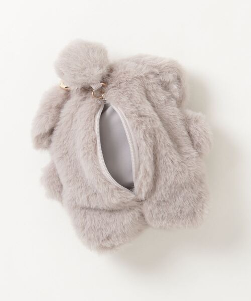 AS KNOW AS plus（アズノゥアズプラス）の「♪スフレアニマルキーリング付きミニポーチ（キーケース/キーアクセサリー・レディース・ホワイト系/ブラウン系/グレー系/ホワイト系その他/グリーン系・FREE）」の17枚目の写真