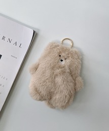 AS KNOW AS plus（アズノゥアズプラス）の「♪スフレアニマルキーリング付きミニポーチ（キーケース/キーアクセサリー）」