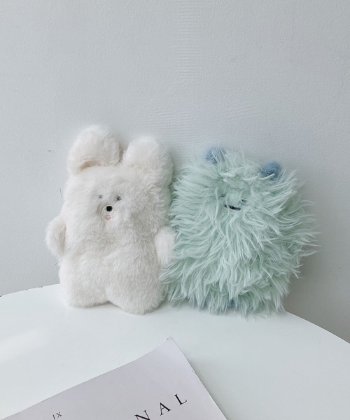 AS KNOW AS plus（アズノゥアズプラス）の「♪スフレアニマルキーリング付きミニポーチ（キーケース/キーアクセサリー・レディース・ホワイト系/ブラウン系/グレー系/ホワイト系その他/グリーン系・FREE）」の11枚目の写真