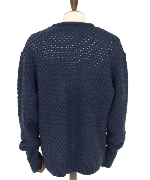 THEOREM(セオレム)の「mn3192- Basket-weave CN Sweater バスケットセーター(TRM25-T045A)(ニット/セーター・メンズ・グレー/アイボリー/ネイビー・M/L/XL)」の22枚目の写真