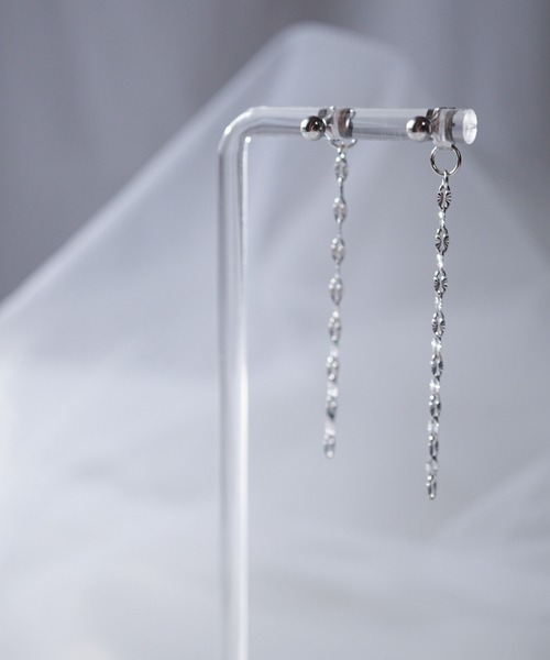 CERCA(チェルカ)の「saran jewelry/2way ミディアム デザイン チェーン ピアス/アレルギー対応(ピアス(両耳用)・レディース・シルバー/ゴールド・FREE)」の11枚目の写真