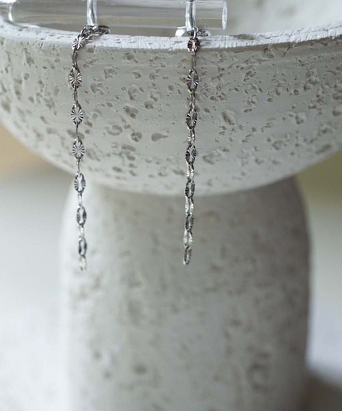 CERCA(チェルカ)の「saran jewelry/2way ミディアム デザイン チェーン ピアス/アレルギー対応(ピアス(両耳用)・レディース・シルバー/ゴールド・FREE)」の14枚目の写真