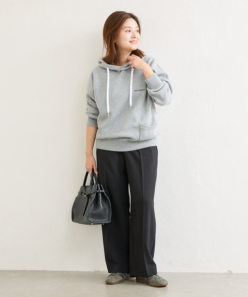 jj mercer（ジェイジェイマーサー）の「別注【J.J.Mercer / ジェイジェイマーサー】HOODIE PO（ニット/セーター・レディース・チャコールグレー/ベージュ・MEDIUM）」の3枚目の写真