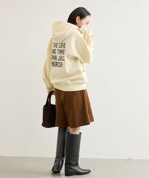 jj mercer（ジェイジェイマーサー）の「別注【J.J.Mercer / ジェイジェイマーサー】HOODIE PO（ニット/セーター・レディース・チャコールグレー/ベージュ・MEDIUM）」の4枚目の写真