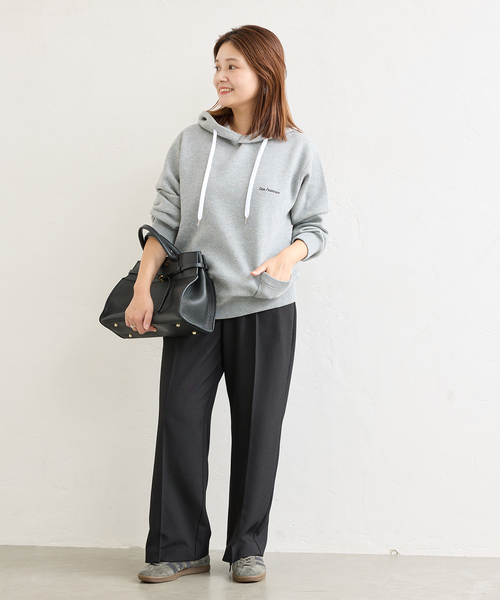 jj mercer（ジェイジェイマーサー）の「別注【J.J.Mercer / ジェイジェイマーサー】HOODIE PO（ニット/セーター・レディース・チャコールグレー/ベージュ・MEDIUM）」の5枚目の写真