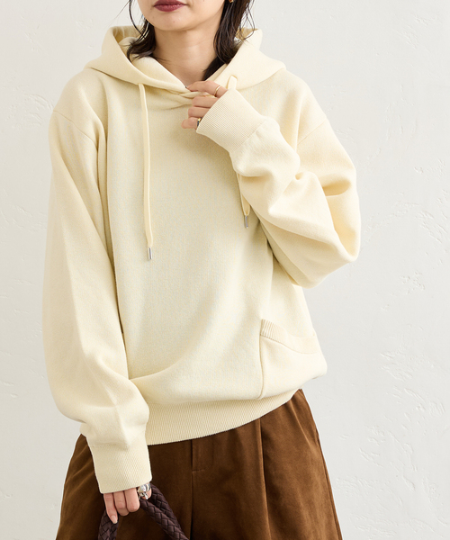 jj mercer（ジェイジェイマーサー）の「別注【J.J.Mercer / ジェイジェイマーサー】HOODIE PO（ニット/セーター・レディース・チャコールグレー/ベージュ・MEDIUM）」の10枚目の写真