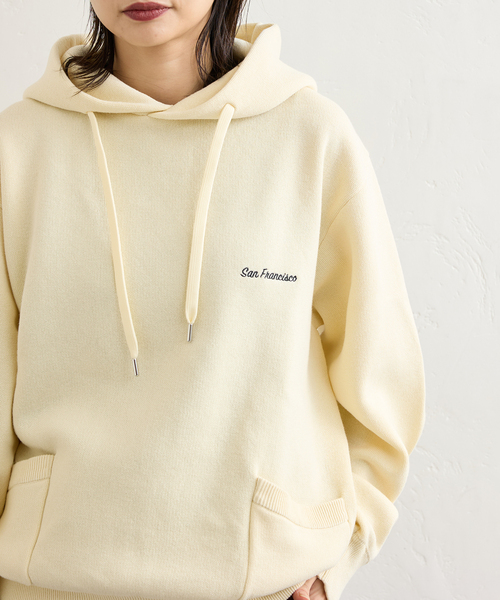 jj mercer（ジェイジェイマーサー）の「別注【J.J.Mercer / ジェイジェイマーサー】HOODIE PO（ニット/セーター・レディース・チャコールグレー/ベージュ・MEDIUM）」の12枚目の写真