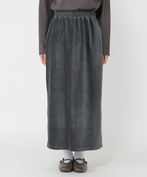 studio CLIP（スタディオクリップ）の「ストレッチコールIラインスカート[トールサイズあり]（スカート・レディース・ブラウン/チャコール・FREE/TF）」の19枚目の写真