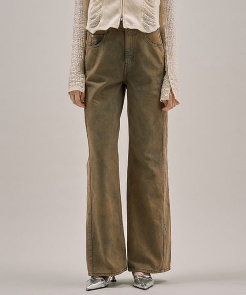 PUBLIC TOKYO(パブリックトウキョウ)の「PUBLICDENIM MULTIRELAX(デニムパンツ・レディース・ブラウン・S-Regular/S-Long/M-Regular/M-Long/L-Regular/L-Long/XL-Regular)」の1枚目の写真