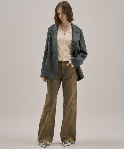 PUBLIC TOKYO(パブリックトウキョウ)の「PUBLICDENIM MULTIRELAX(デニムパンツ・レディース・ブラウン・S-Regular/S-Long/M-Regular/M-Long/L-Regular/L-Long/XL-Regular)」の10枚目の写真