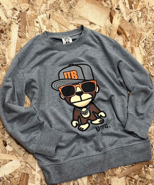 セール】【UITTG】 綿タッチミニ裏毛オーバーサイズ トレーナー