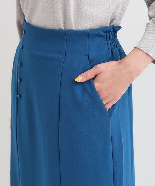 セール】【洗濯後しわになりにくい】ポケット付き ナロースカート