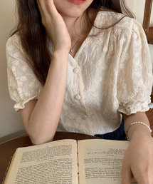 emi+（エミプラス）の「半袖ブラウス（シャツ/ブラウス）」