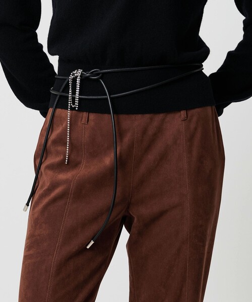 ATTISESSION(アティセッション)の「<ATTISESSION>コード タイ ベルト(ベルト・レディース・ブラック・FREE)」の1枚目の写真