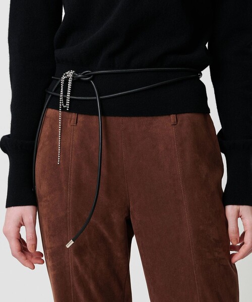 ATTISESSION(アティセッション)の「<ATTISESSION>コード タイ ベルト(ベルト・レディース・ブラック・FREE)」の2枚目の写真