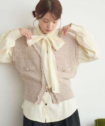 RETRO GIRL | フリンジNT金釦ベスト(ベスト)