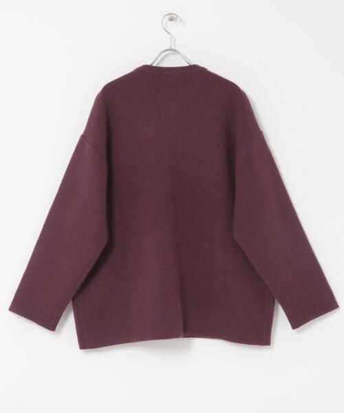 URBAN RESEARCH ROSSO WOMEN（アーバンリサーチ　ロッソ）の「F by ROSSO　ハミルトン接結ニットコート（その他アウター・レディース・グレー/ベージュ系その他/レッド系その他・FREE）」の9枚目の写真