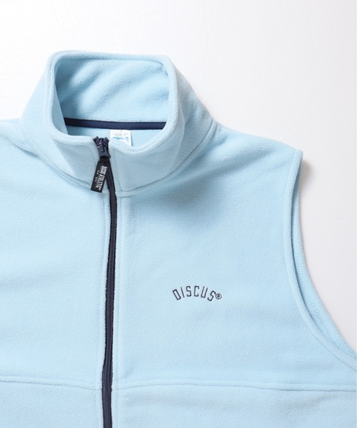 DISCUS ATHLETIC（ディスカス　アスレチック）の「【DISCUS ATHLETIC/ディスカス アスレチック】フリースフルZIPベスト（その他アウター・レディース・アイボリー/ブラック/サックスブルー/マルチ/その他・MEDIUM/LARGE）」の8枚目の写真