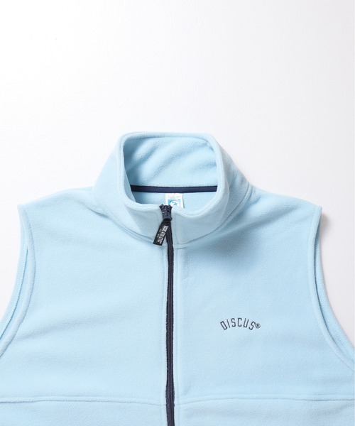 DISCUS ATHLETIC（ディスカス　アスレチック）の「【DISCUS ATHLETIC/ディスカス アスレチック】フリースフルZIPベスト（その他アウター・レディース・アイボリー/ブラック/サックスブルー/マルチ/その他・MEDIUM/LARGE）」の10枚目の写真