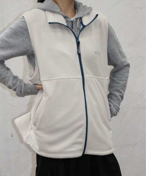 DISCUS ATHLETIC（ディスカス　アスレチック）の「【DISCUS ATHLETIC/ディスカス アスレチック】フリースフルZIPベスト（その他アウター・レディース・アイボリー/ブラック/サックスブルー/マルチ/その他・MEDIUM/LARGE）」の21枚目の写真