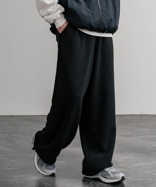 Rocky Monroe（ロッキーモンロー）の「ヘビーウェイト裏起毛ハイウエストワイドイージースウェットパンツ（スウェットパンツ・メンズ・オートミール/バーガンディー/チャコールグレー/杢グレー/ブラック・M/L/LL）」の6枚目の写真