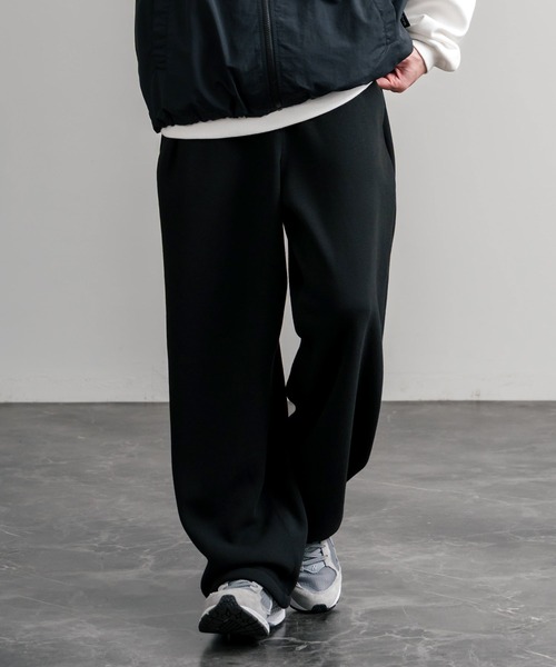 Rocky Monroe（ロッキーモンロー）の「ヘビーウェイト裏起毛ハイウエストワイドイージースウェットパンツ（スウェットパンツ・メンズ・オートミール/バーガンディー/チャコールグレー/杢グレー/ブラック・M/L/LL）」の7枚目の写真