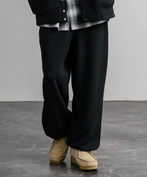 Rocky Monroe（ロッキーモンロー）の「ヘビーウェイト裏起毛ハイウエストワイドイージースウェットパンツ（スウェットパンツ・メンズ・オートミール/バーガンディー/チャコールグレー/杢グレー/ブラック・M/L/LL）」の10枚目の写真