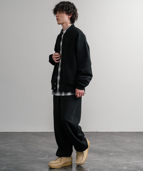 Rocky Monroe（ロッキーモンロー）の「ヘビーウェイト裏起毛ハイウエストワイドイージースウェットパンツ（スウェットパンツ・メンズ・オートミール/バーガンディー/チャコールグレー/杢グレー/ブラック・M/L/LL）」の11枚目の写真