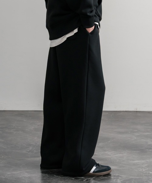 Rocky Monroe（ロッキーモンロー）の「ヘビーウェイト裏起毛ハイウエストワイドイージースウェットパンツ（スウェットパンツ・メンズ・オートミール/バーガンディー/チャコールグレー/杢グレー/ブラック・M/L/LL）」の12枚目の写真