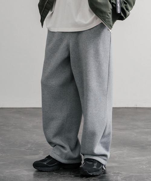 Rocky Monroe（ロッキーモンロー）の「ヘビーウェイト裏起毛ハイウエストワイドイージースウェットパンツ（スウェットパンツ・メンズ・オートミール/バーガンディー/チャコールグレー/杢グレー/ブラック・M/L/LL）」の19枚目の写真