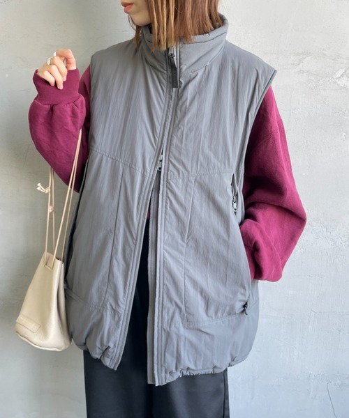 WILD THINGS | 〈別注〉 リバーシブル 中綿ベスト WOMEN WILD THINGS】Bshop別注 リバーシブル 中綿ベスト WILD THINGS