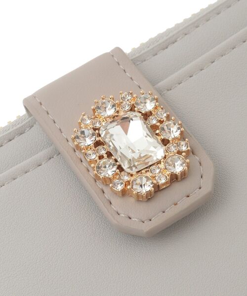 Maison de FLEUR（メゾンドフルール）の「配色ビジューフラグメントケース（パスケース・レディース・サックスブルー/ブラック/ピンク・FREE）」の11枚目の写真