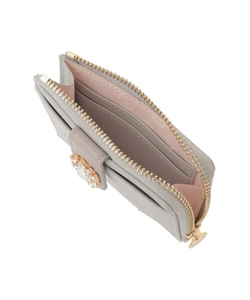 Maison de FLEUR（メゾンドフルール）の「配色ビジューフラグメントケース（パスケース・レディース・サックスブルー/ブラック/ピンク・FREE）」の18枚目の写真